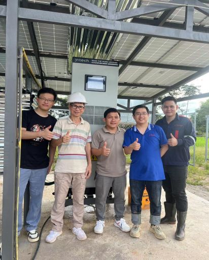 Sistema de riego solar + almacenamiento de energía Proyecto ONU FAO en Laos