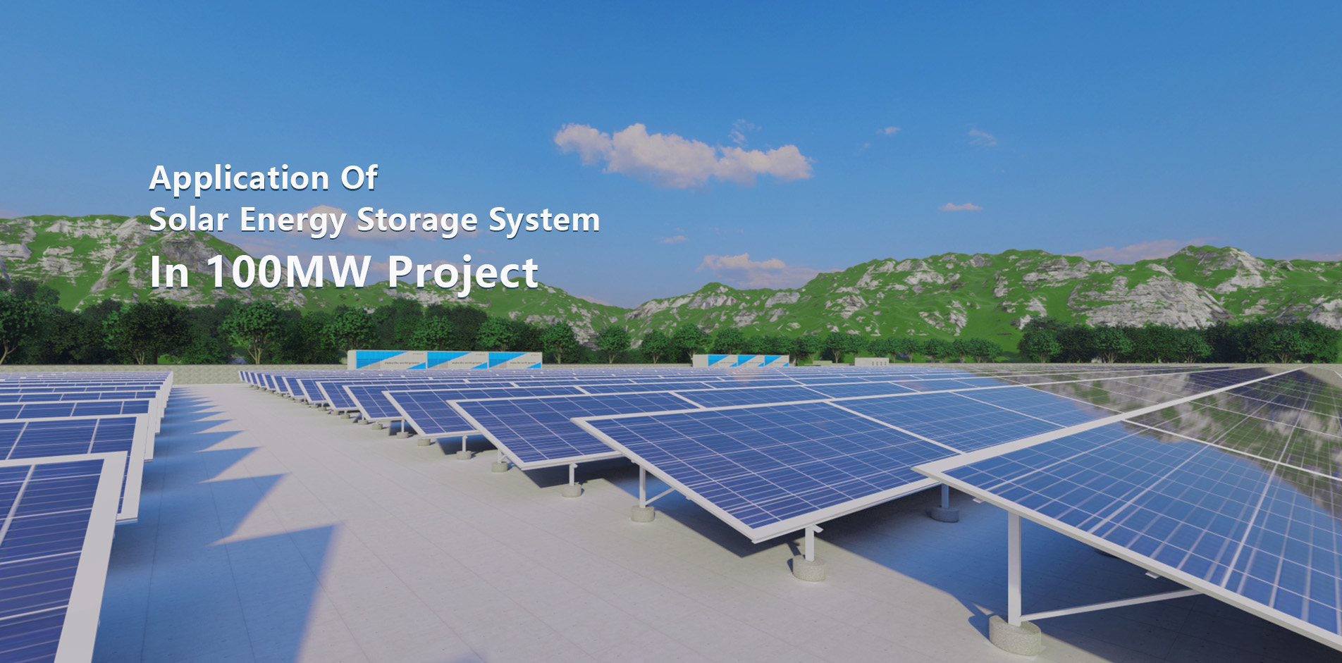 sistema de almacenamiento de energía solar en proyecto de 10OMW